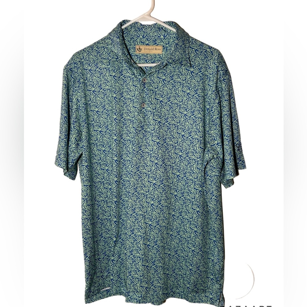 DONALD ROSS LRG MEN’S PRINT GOLF POLO